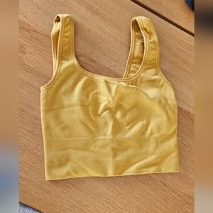 Athleta × Keys Longline Yellow Sports Bra Size XS